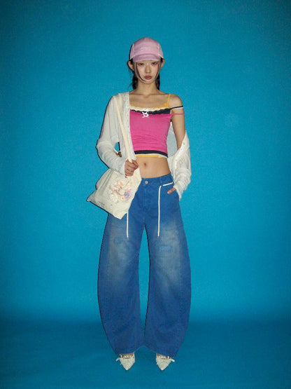 Washed Machete Wide Leg Pants【s0000012524】