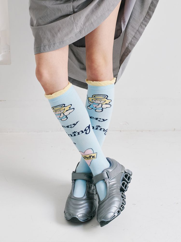Angel mid-calf socks【s0000012351】