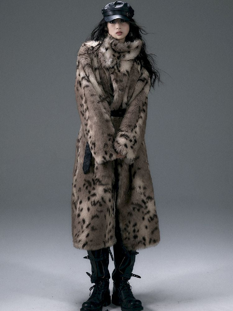 Leopard Print Medium Length Reversible Coat【s0000010992】