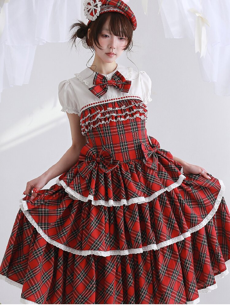 Red Retro Lolita Cake Dress【s0000016562】