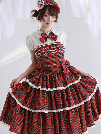 Red Retro Lolita Cake Dress【s0000016562】