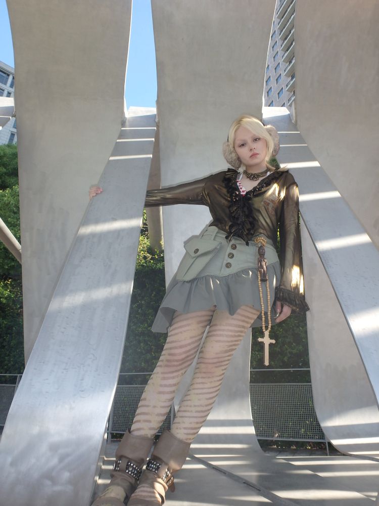 Striped irregular print 10D ultra-thin stockings【s0000013176】