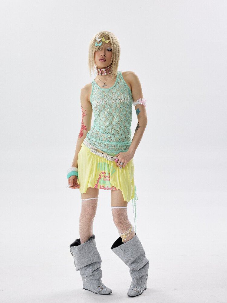 Two Piece Single Shoulder T Shirt【s0000017645】