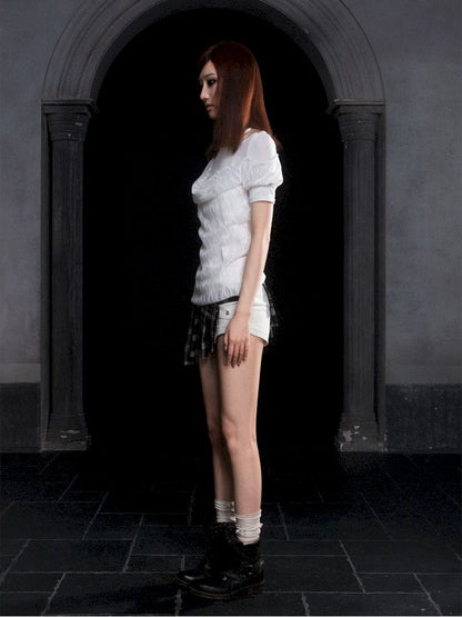 Bubble short sleeve t-shirt【s0000012309】