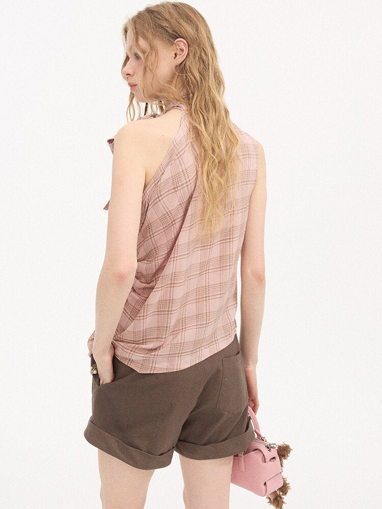 Wool Pinch Pleated Curled Shorts【s0000015904】