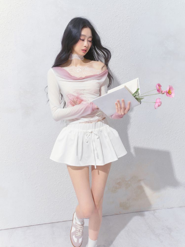 A-line Puffy Half-body Skirt【s0000012153】