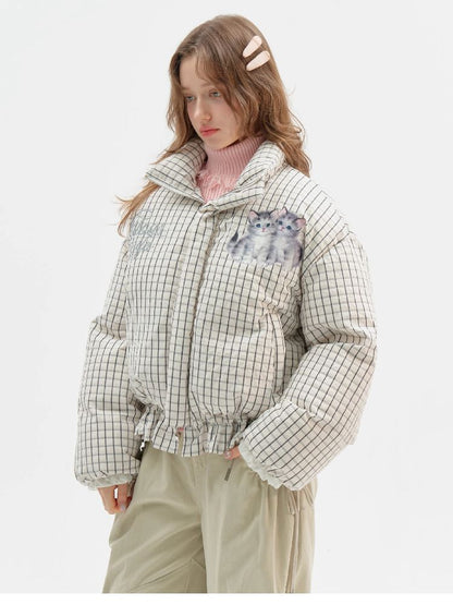 Short Thickened Cat Drawstring Jacket【s0000011505】