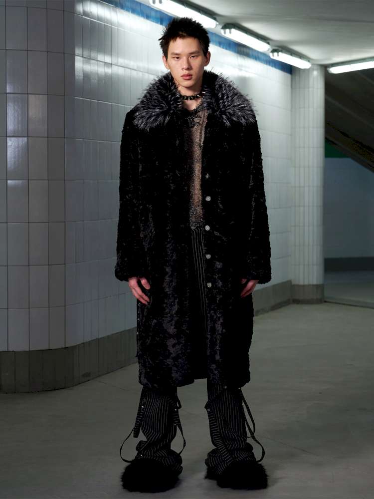 Eco Friendly Fur Panelled Coat【s0000014645】