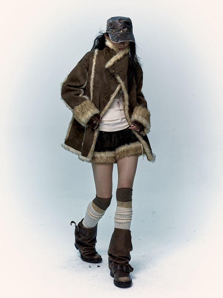 PUNK LAZY LOOSE FUR COAT [S0000011220]