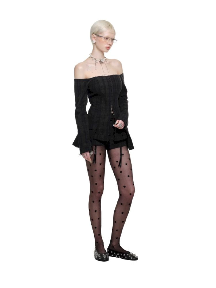 Low-waist Slim A-line Suit Shorts【s0000011618】