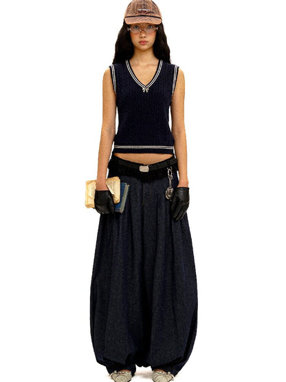 Soft Linen Cotton Lantern Trousers【s0000016428】