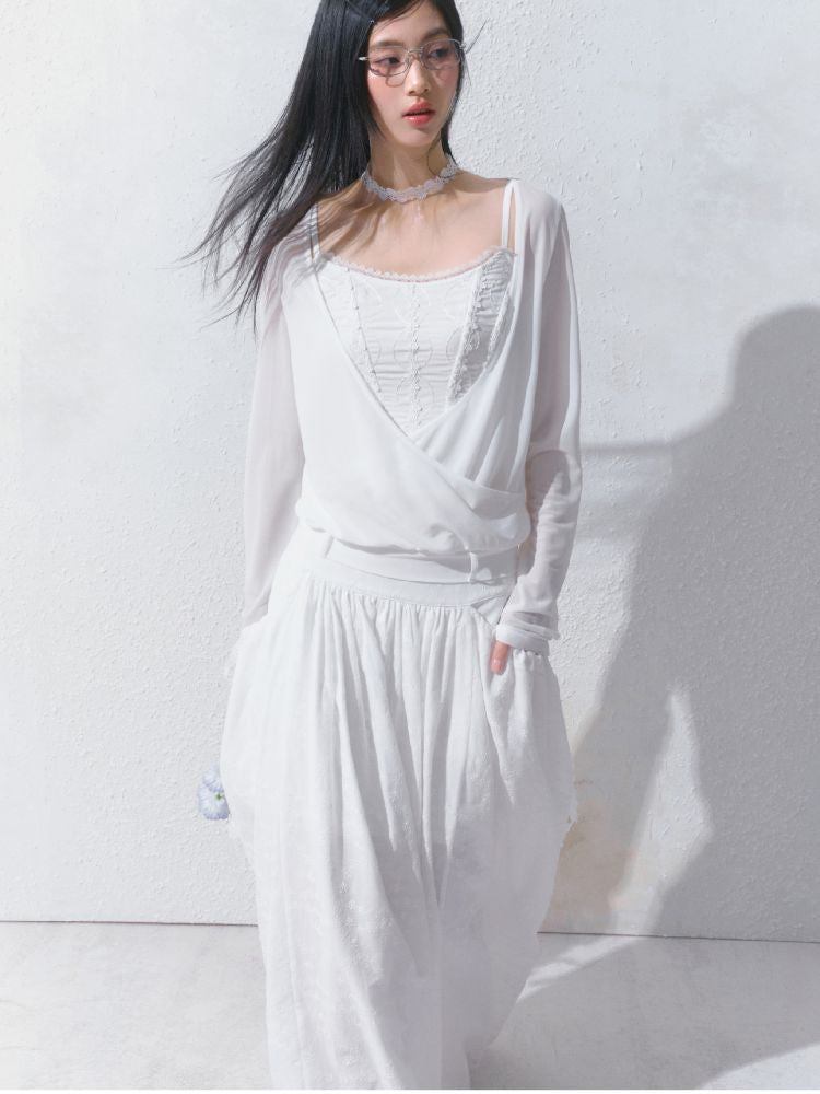 High-Waisted Half-Length Skirt【s0000012154】