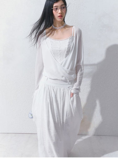 High-Waisted Half-Length Skirt【s0000012154】