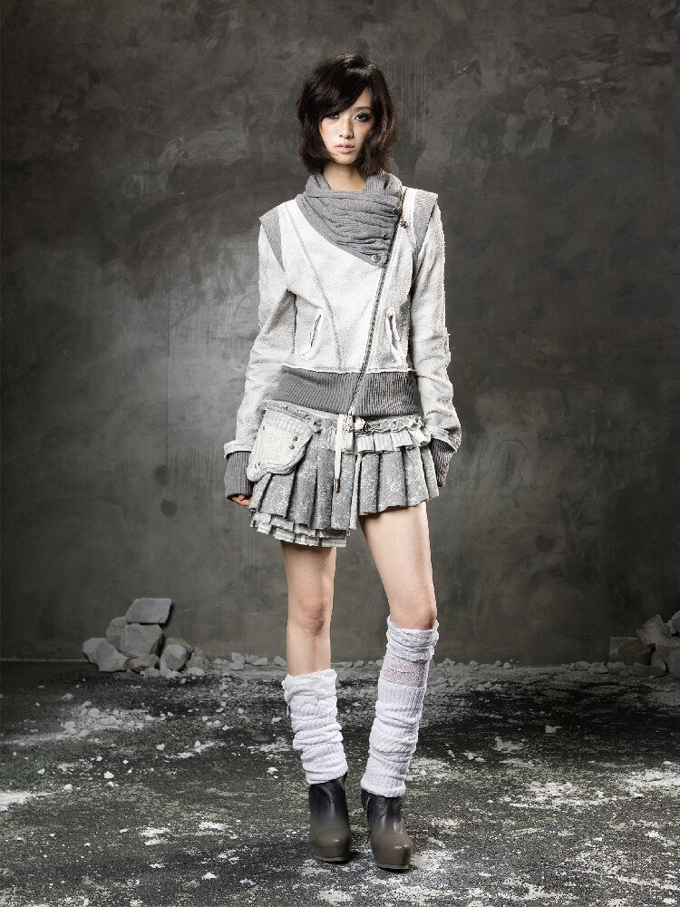 Stacked Collar Sweatshirt Jacket【s0000015952】