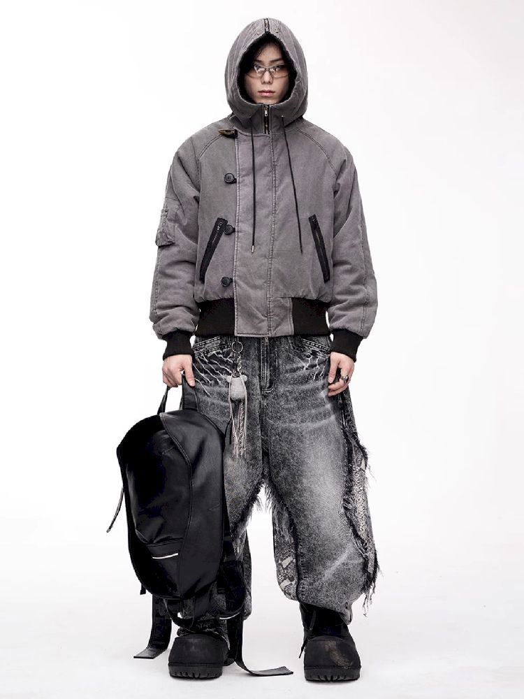 Flight Hooded Loose Jacket【s0000011361】