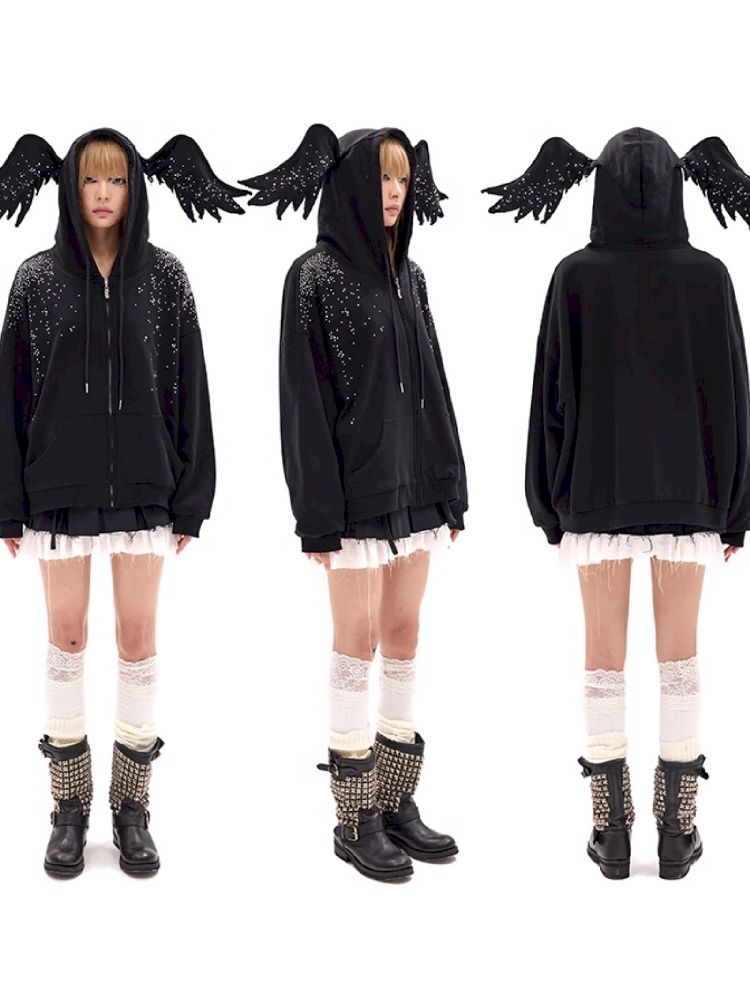 Black Angel Sweatshirt【s0000011792】
