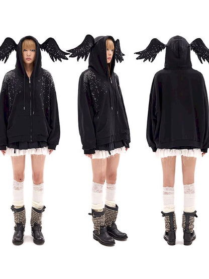 Black Angel Sweatshirt【s0000011792】