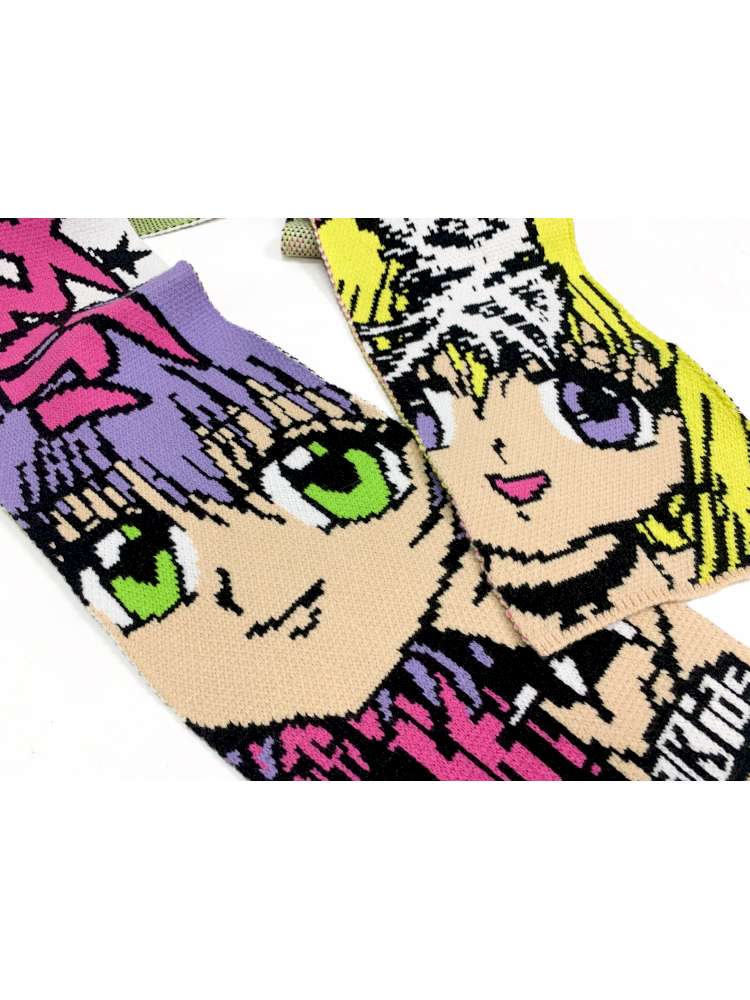 2D Anime Subculture Kpop Knitted Scarves【s0000014917】