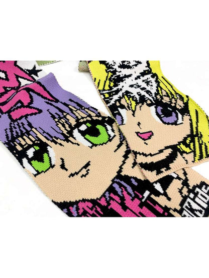 2D Anime Subculture Kpop Knitted Scarves【s0000014917】