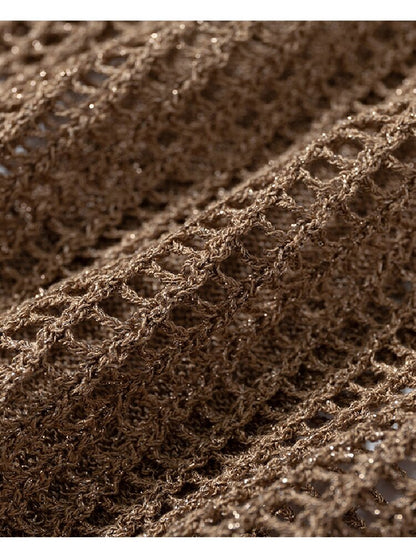 Hollow Star Mid Sleeve Knit Sweater【s0000016994】