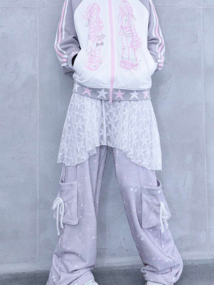 Dream Core Lace Straight Sweatpants【s0000014695】