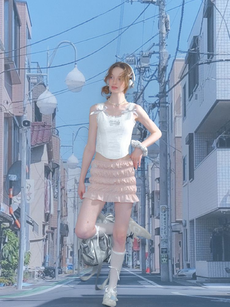 Lace Bow Tank Camisole【s0000012246】