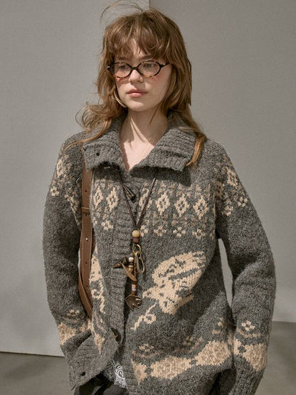 Loose Warm Cardigan Sweater【s0000014380】