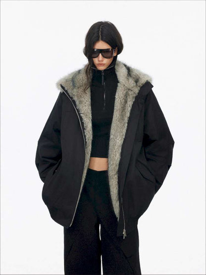 Plush Collar Warm Padded Jacket【s0000014872】