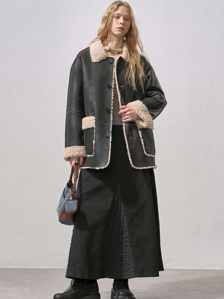 Cotton Paneled Quilted Maxi Skirt【s0000015213】