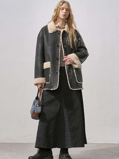 Cotton Paneled Quilted Maxi Skirt【s0000015213】