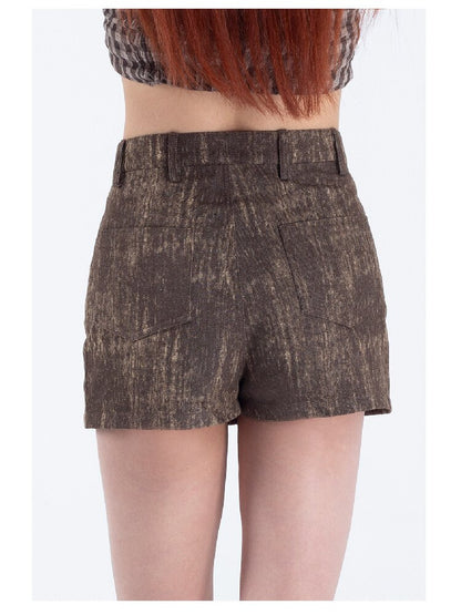 Cute Skull Denim Check Culottes【s0000018046】