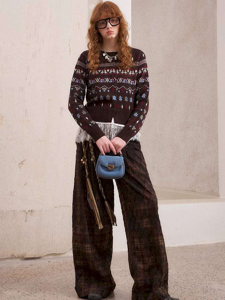 Round Neck Winter Cardigan Coat【s0000014386】