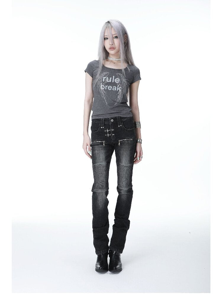 Diamond Wing Stretch Slim T-Shirt【s0000017144】