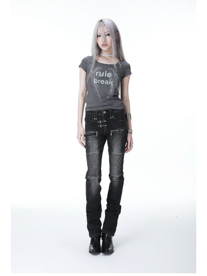 Diamond Wing Stretch Slim T-Shirt【s0000017144】