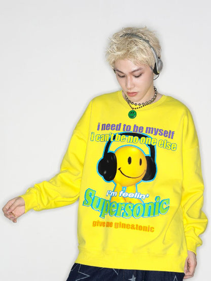 American Casual Street Smiley Loose Pullover [S0000010265]