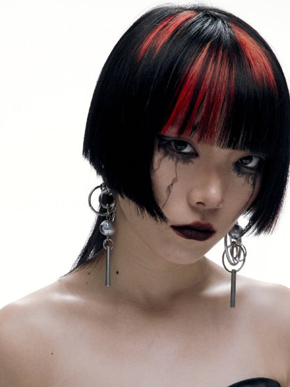 Futuristic Punk Heavy Earrings【s0000018815】