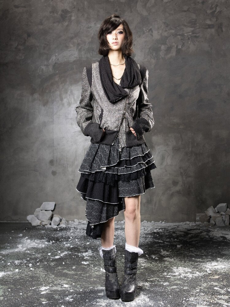 Pile Collar Leather Jacket【s0000015957】