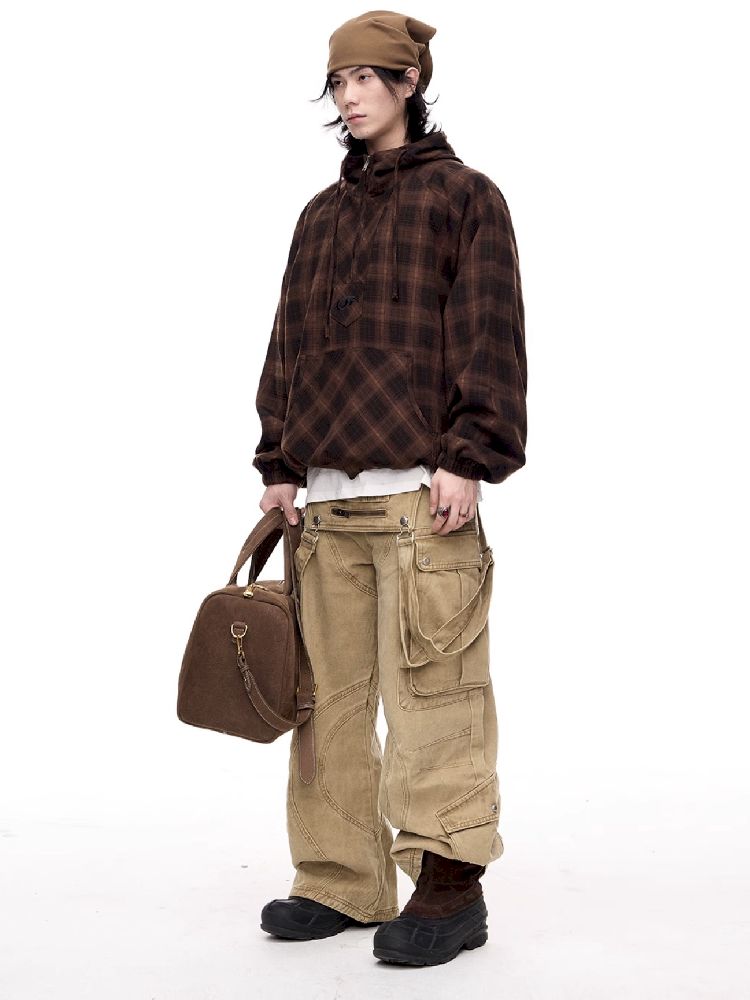 Multi-Pocket Workwear Bib Pants【s0000011364】