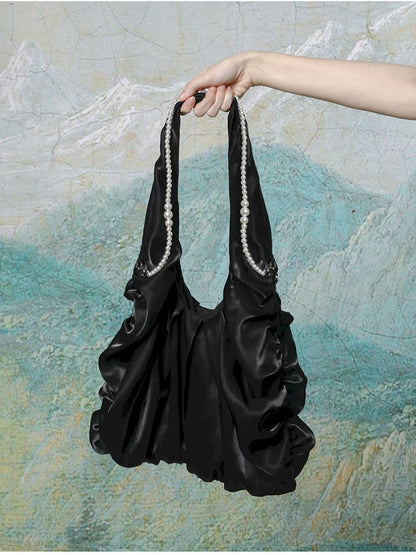 Shiny silk satin fairy cloud bag【s0000013591】