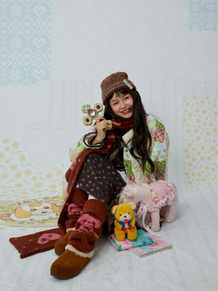 Quilted Print Blocked Padded Jacket【s0000015037】