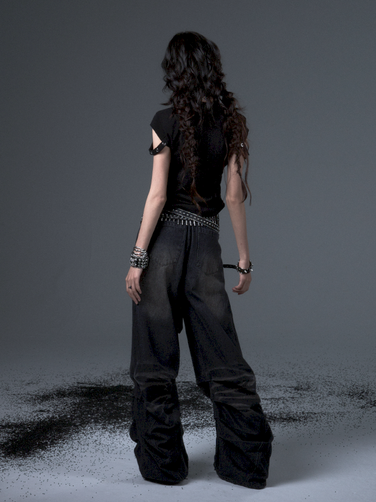 Punk Positive Shoulder Short Sleeve t-shirt【s0000012343】