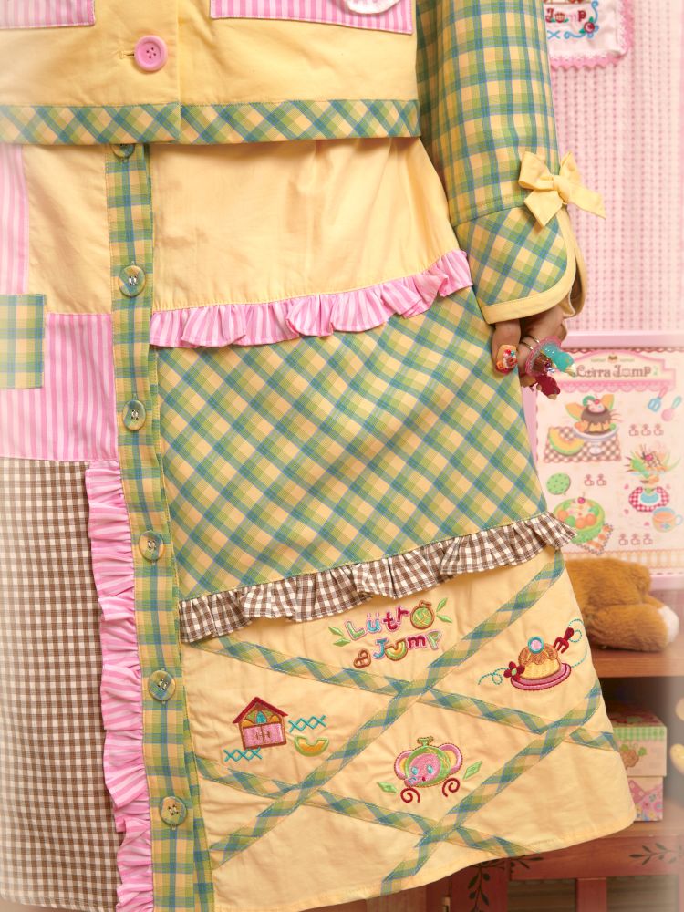 Jacket & Patchwork Half Skirt Set【s0000013703】