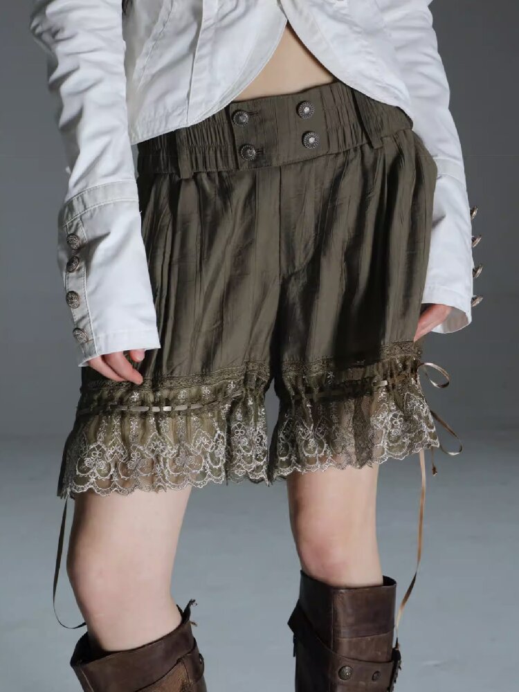 Vintage Lace Fluffy Bloomer Shorts【s0000015908】