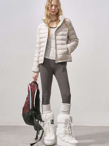 Quilted White Duck Down Jacket【s0000015234】