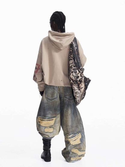 Wild Destruction Denim Wide Pants【s0000015179】
