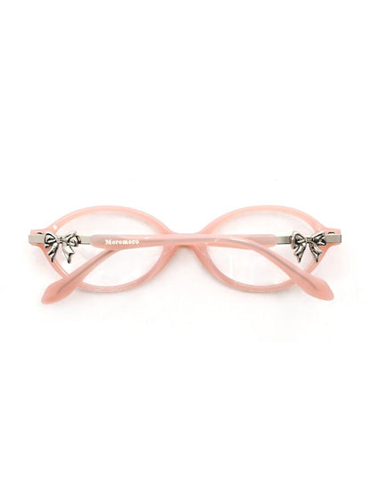 Metal Bow Round Glasses【s0000017439】