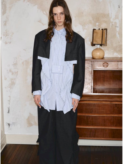 Ultra Short Gray Blazer【s0000011622】