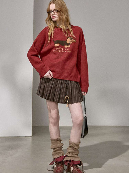 Soft Glutinous Round Neck Sweater【s0000015215】