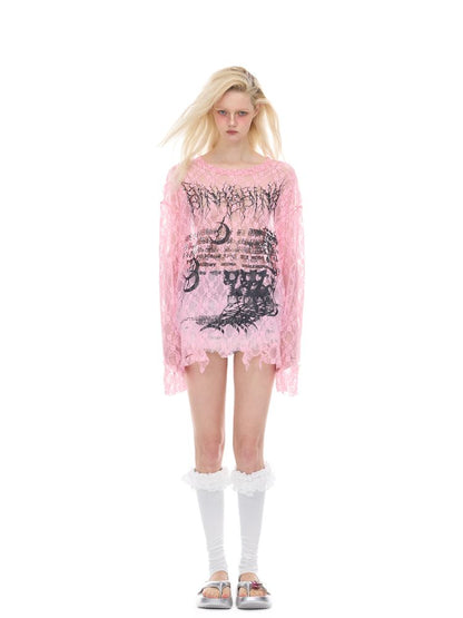 Oversized Gender-Neutral Layered T-Shirt【s0000012989】