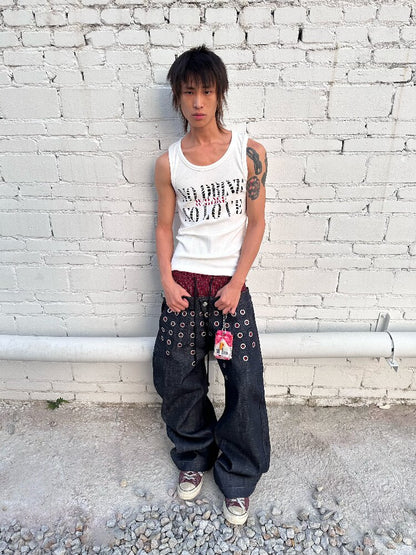 N.D.N.G Monogram Print Street Vest【s0000016968】